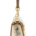 Small Loco Embroidered Linen Shoulder Bag Thumbnail 2