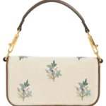 Small Loco Embroidered Linen Shoulder Bag Thumbnail 3