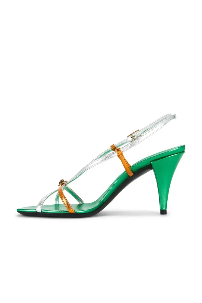 Laminated Leather Strappy Sandal Full Size Image 5