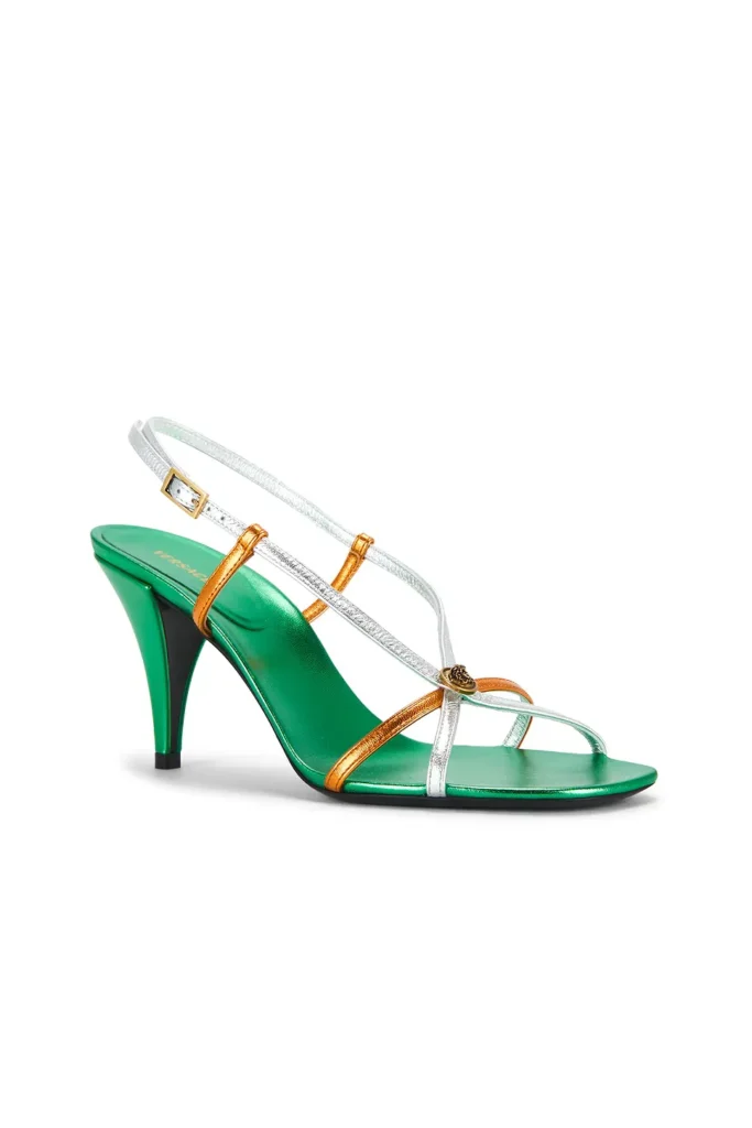Laminated Leather Strappy Sandal Full Size Image 3