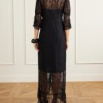 Tie-Detailed Lace Mini Dress Thumbnail 3