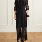 Tie-Detailed Lace Mini Dress Thumbnail 1