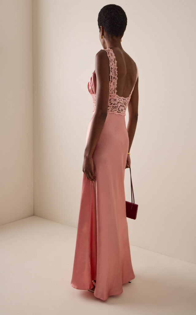 Exclusive Eveline Satin Maxi Dress Full Size Image 4