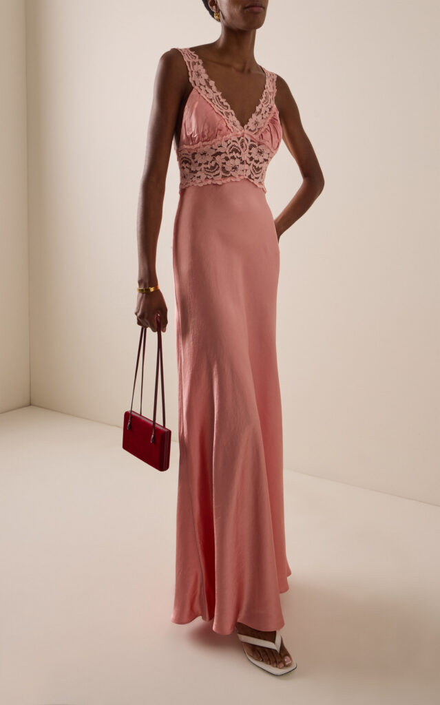 Exclusive Eveline Satin Maxi Dress Full Size Image 1