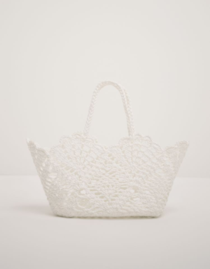 ASOS Floral Crochet Grab Handle Tote Bag