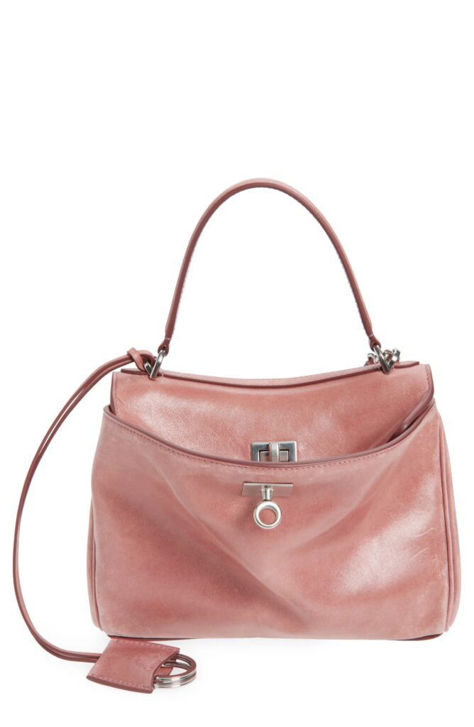 Mini Rodeo Lambskin Leather Top Handle Bag Full Size Image 1