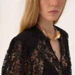 Long Sleeve Mini Dress in Lace Thumbnail 5