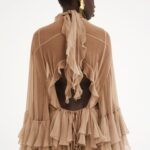 Mini Ruffled Dress in Silk Mousseline Thumbnail 5