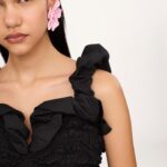 Ruched Bustier Midi Dress in Cotton Poplin Thumbnail 3
