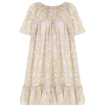 Short Pleated Dress in Silk Charmeuse Thumbnail 2