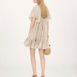 Short Pleated Dress in Silk Charmeuse Thumbnail 3