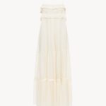 Sleeveless Long Dress in Silk Charmeuse Thumbnail 2