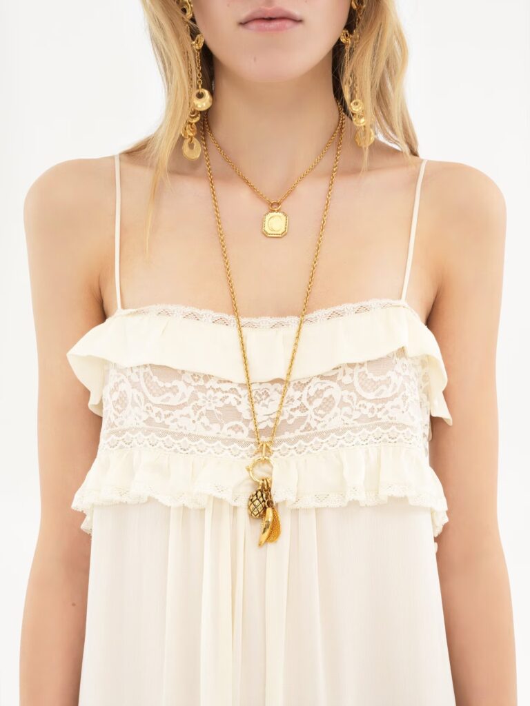 Sleeveless Long Dress in Silk Charmeuse Full Size Image 5