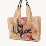 Summer Banana East-West Tote Bag in Raffia Thumbnail 2