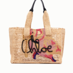 Summer Banana East-West Tote Bag in Raffia Thumbnail 1