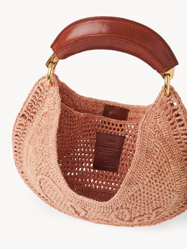 Summer Banana Hobo Bag in Raffia Full Size Image 4
