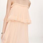 Thin-Strap Long Dress in Silk Mousseline Thumbnail 5
