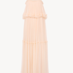 Thin-Strap Long Dress in Silk Mousseline Thumbnail 2