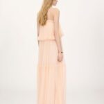 Thin-Strap Long Dress in Silk Mousseline Thumbnail 4