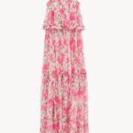Thin-Strap Long Dress in Silk Mousseline Thumbnail 5