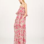 Thin-Strap Long Dress in Silk Mousseline Thumbnail 2