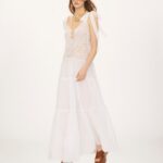Tiered Long Dress in Cotton Voile Thumbnail 3