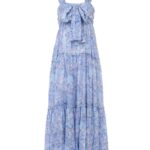 Tiered Long Dress in Cotton Voile Thumbnail 2