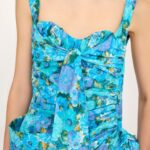 Wrapped Bustier Midi Dress in Cotton Poplin Thumbnail 3