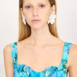 Wrapped Bustier Midi Dress in Cotton Poplin Thumbnail 4