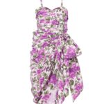 Wrapped Midi Dress Bustier in Cotton Poplin Thumbnail 2