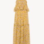 Thin-Strap Long Dress in Silk Mousseline Thumbnail 2