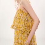 Thin-Strap Long Dress in Silk Mousseline Thumbnail 3