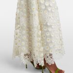 Embroidered Guipure Lace Tulle Maxi Dress Thumbnail 2