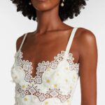 Embroidered Guipure Lace Tulle Maxi Dress Thumbnail 3