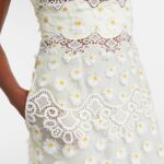 Embroidered Guipure Lace Tulle Maxi Dress Thumbnail 4