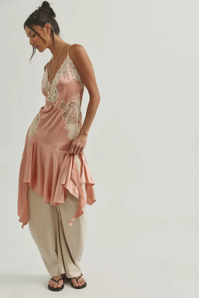 Lani Silk Midi Dress Full Size Image 4
