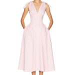 Fairweather Midi Dress in Stretch Cotton Sateen Thumbnail 1