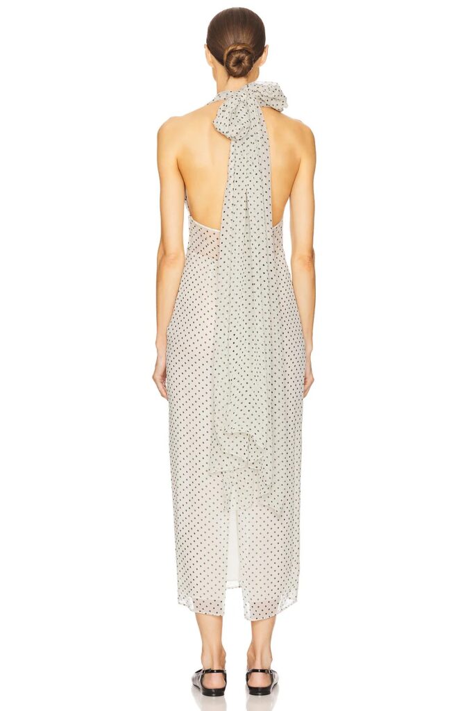 The Scarf Dress in Printed Silk Chiffon Full Size Image 4