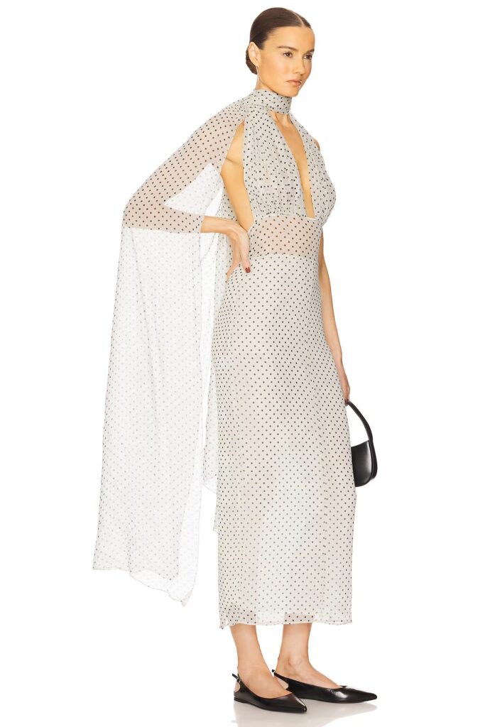 The Scarf Dress in Printed Silk Chiffon Full Size Image 3