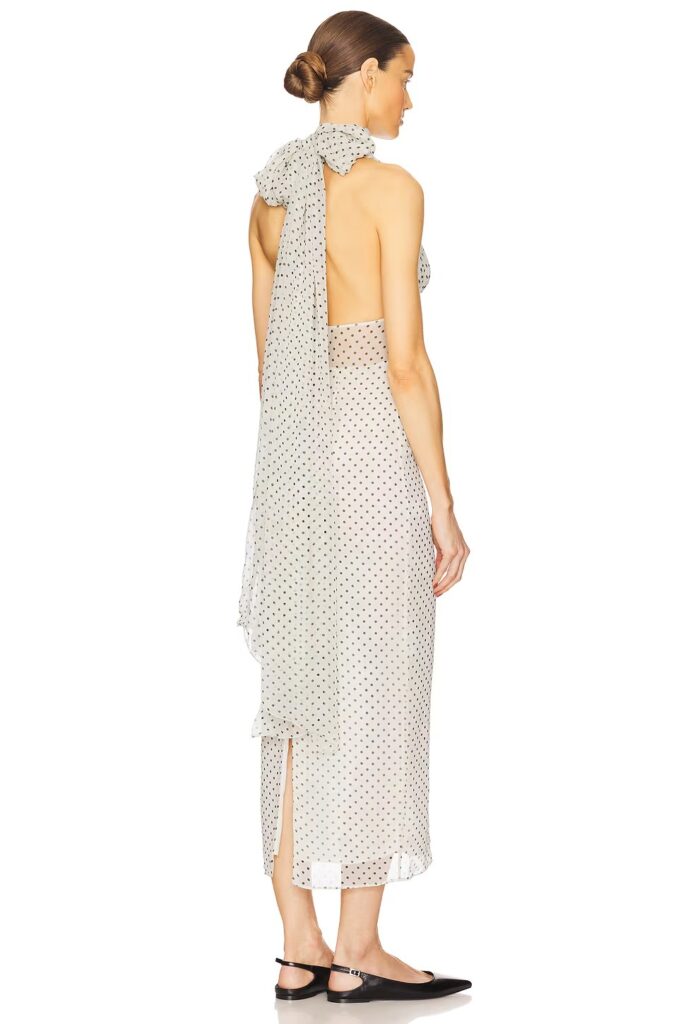 The Scarf Dress in Printed Silk Chiffon Full Size Image 2