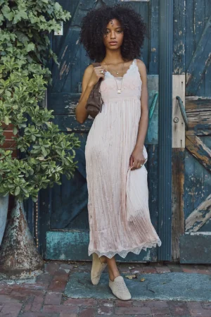INTIMATELY Table for Two Midi Slip Dress