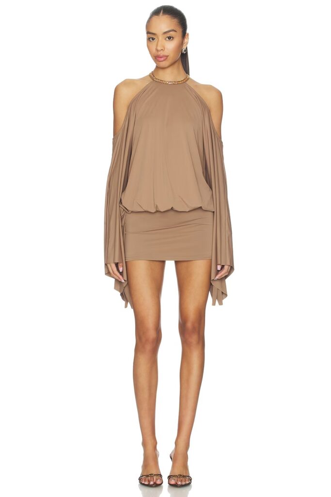 Backless Embellished Mini Dress Full Size Image 1