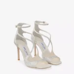 Aziz 95 Crystal-embellished Satin Heeled Sandals Thumbnail 2