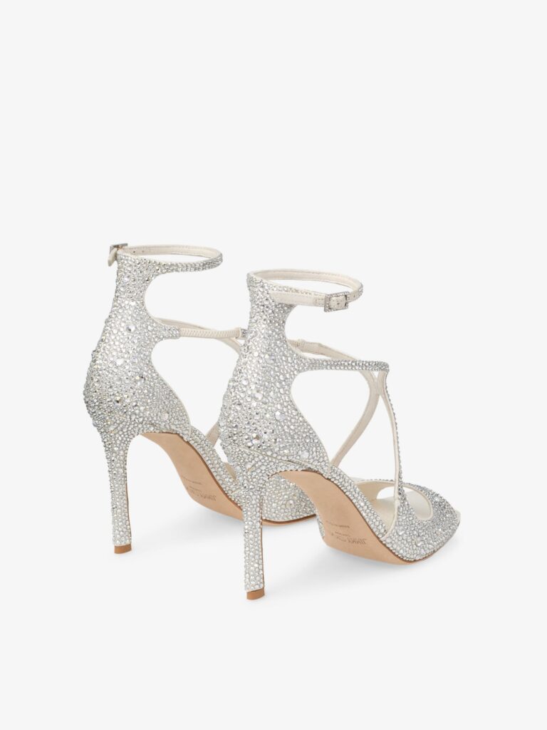 Aziz 95 Crystal-embellished Satin Heeled Sandals Full Size Image 6