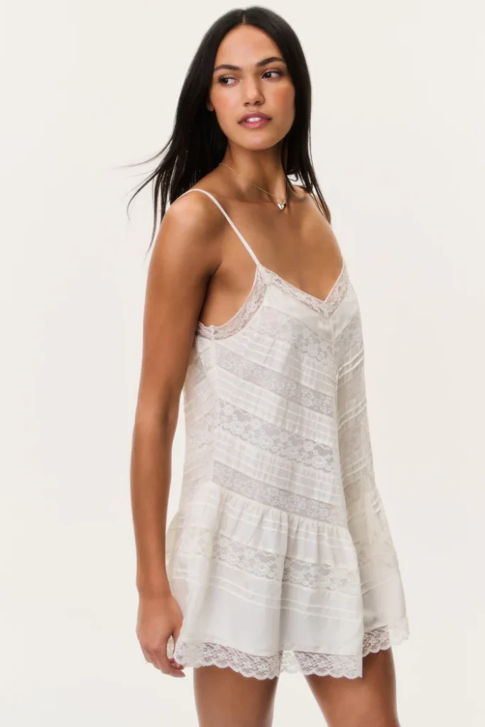 Bessette Silk Lace Mini Dress Full Size Image 3