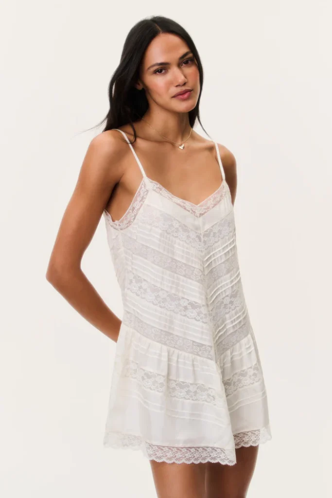 Bessette Silk Lace Mini Dress Full Size Image 4