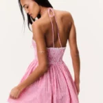 Khloe Cotton Gingham Mini Dress Thumbnail 4