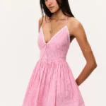 Khloe Cotton Gingham Mini Dress Thumbnail 5