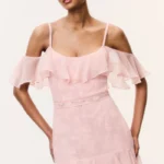 Laelia Floral Chiffon Ruffle Dress Thumbnail 4