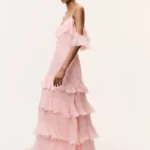 Laelia Floral Chiffon Ruffle Dress Thumbnail 5